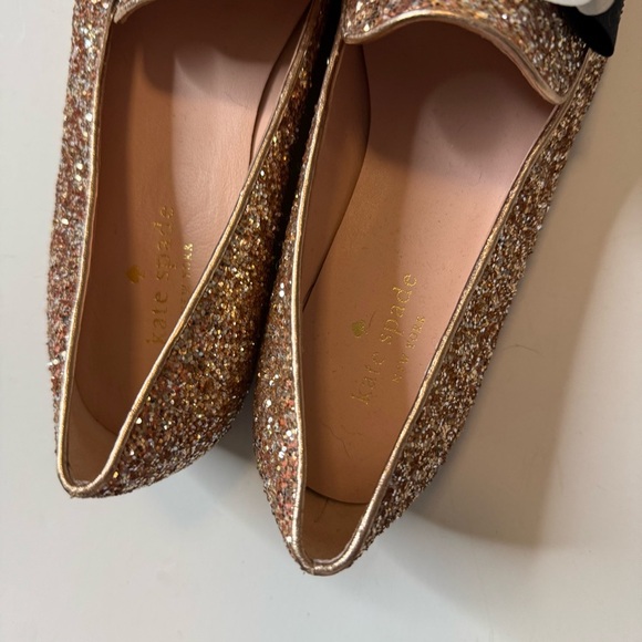 Kate Spade Brown and Black Flats with Floral Accents - Picture 6 of 8